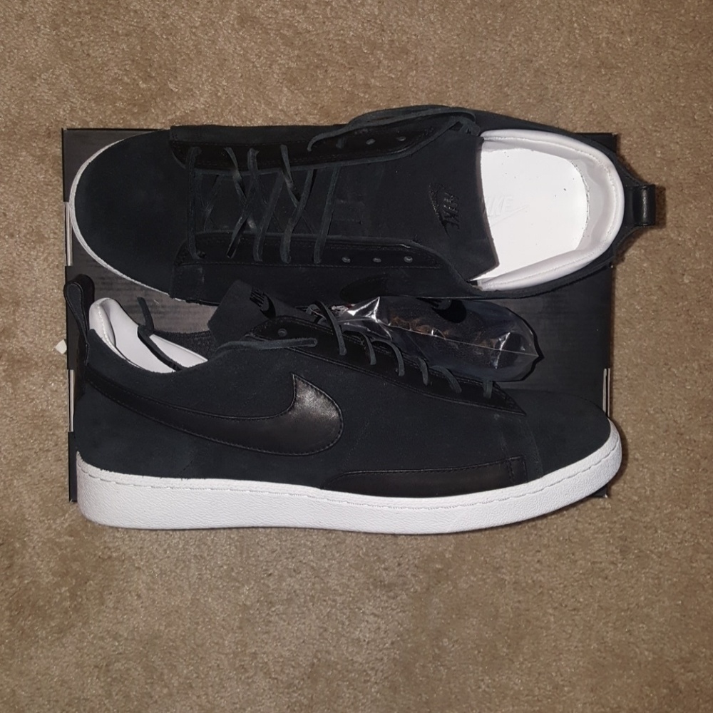 NIKE BLAZER LOW CS TC black & white leather